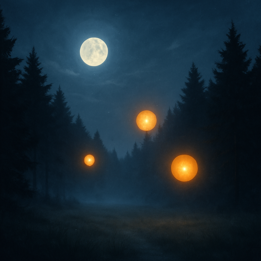 A CGI image of my orbs sighting.